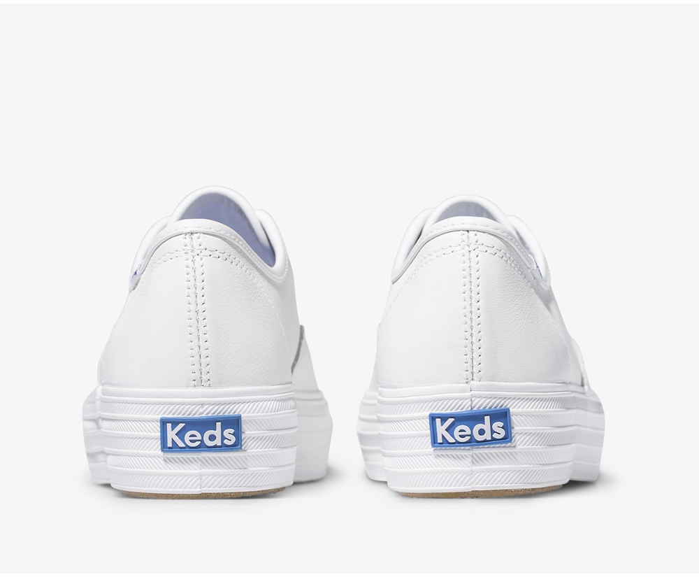 Keds Sneakers White - Triple Kick - Womens ZPLKRD-370